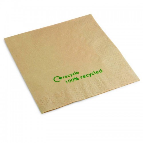 Kraft Unbleached Recycled 33cm Napkins